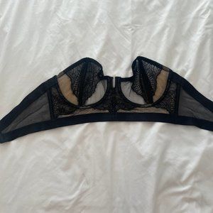 Thistle & Spire Mirage Longline Strapless Bra Eyelash Lace 34DD